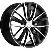 Диск литой KHOMEN WHEELS 8x18R 5/114,3 Black-FP
